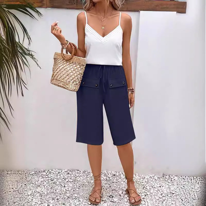 Femmes décontractés confortable l’été shorts – Léger, coupe ample