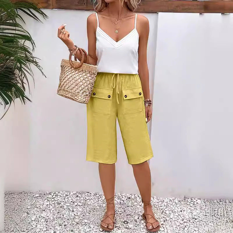 Femmes décontractés confortable l’été shorts – Léger, coupe ample