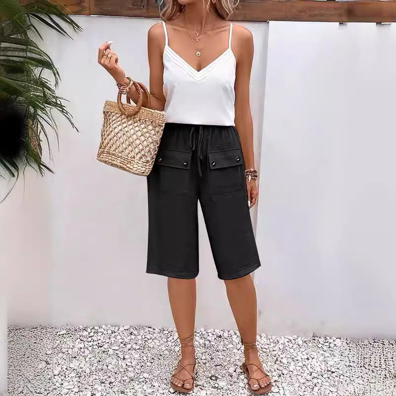 Femmes décontractés confortable l’été shorts – Léger, coupe ample
