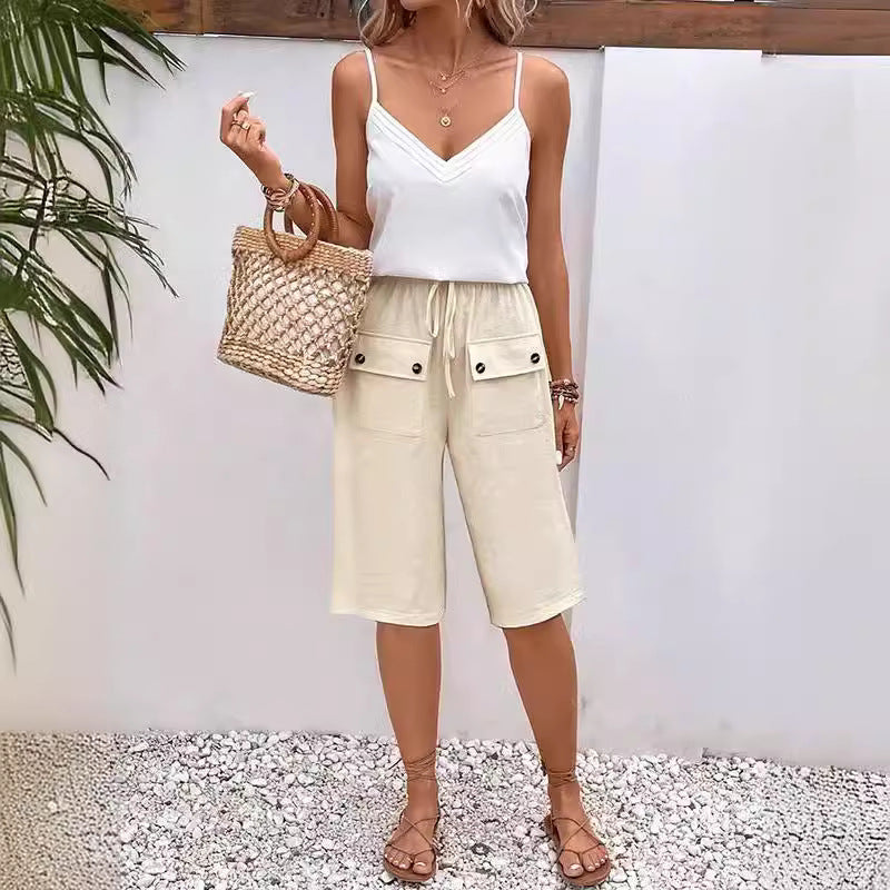 Femmes décontractés confortable l’été shorts – Léger, coupe ample