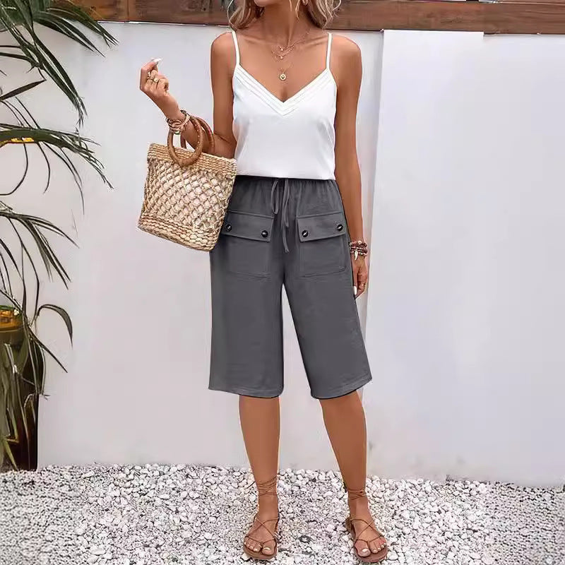 Femmes décontractés confortable l’été shorts – Léger, coupe ample