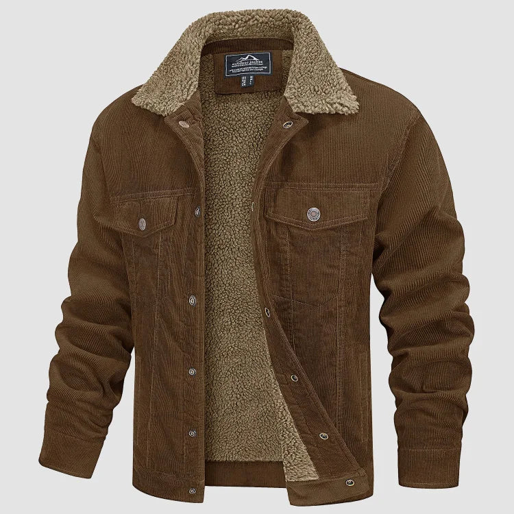 Veste De Champ L.L. Bean Homme – Noir, Velours Côtelé Doublé Laine – Taille M