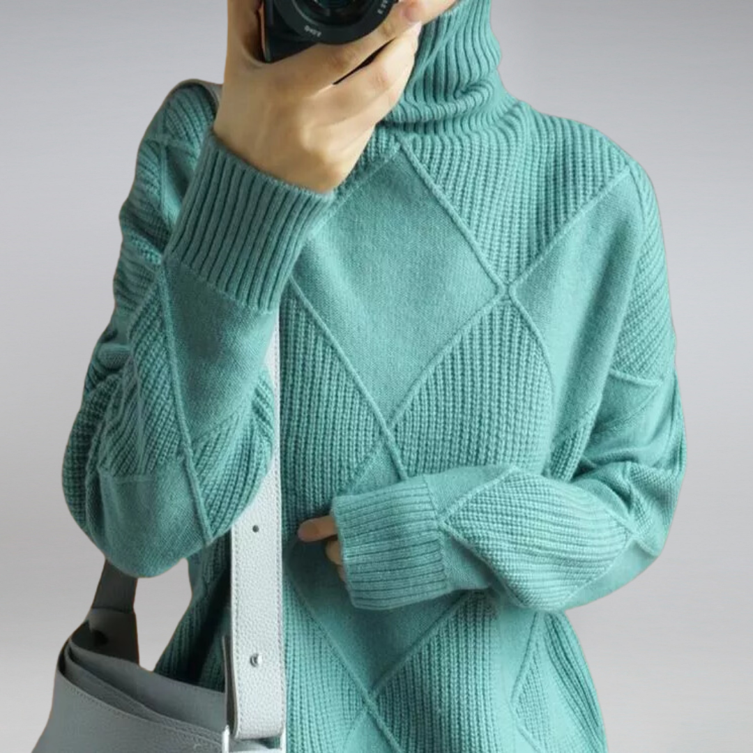 Pull à Col Roulé Chaleureux pour Femme