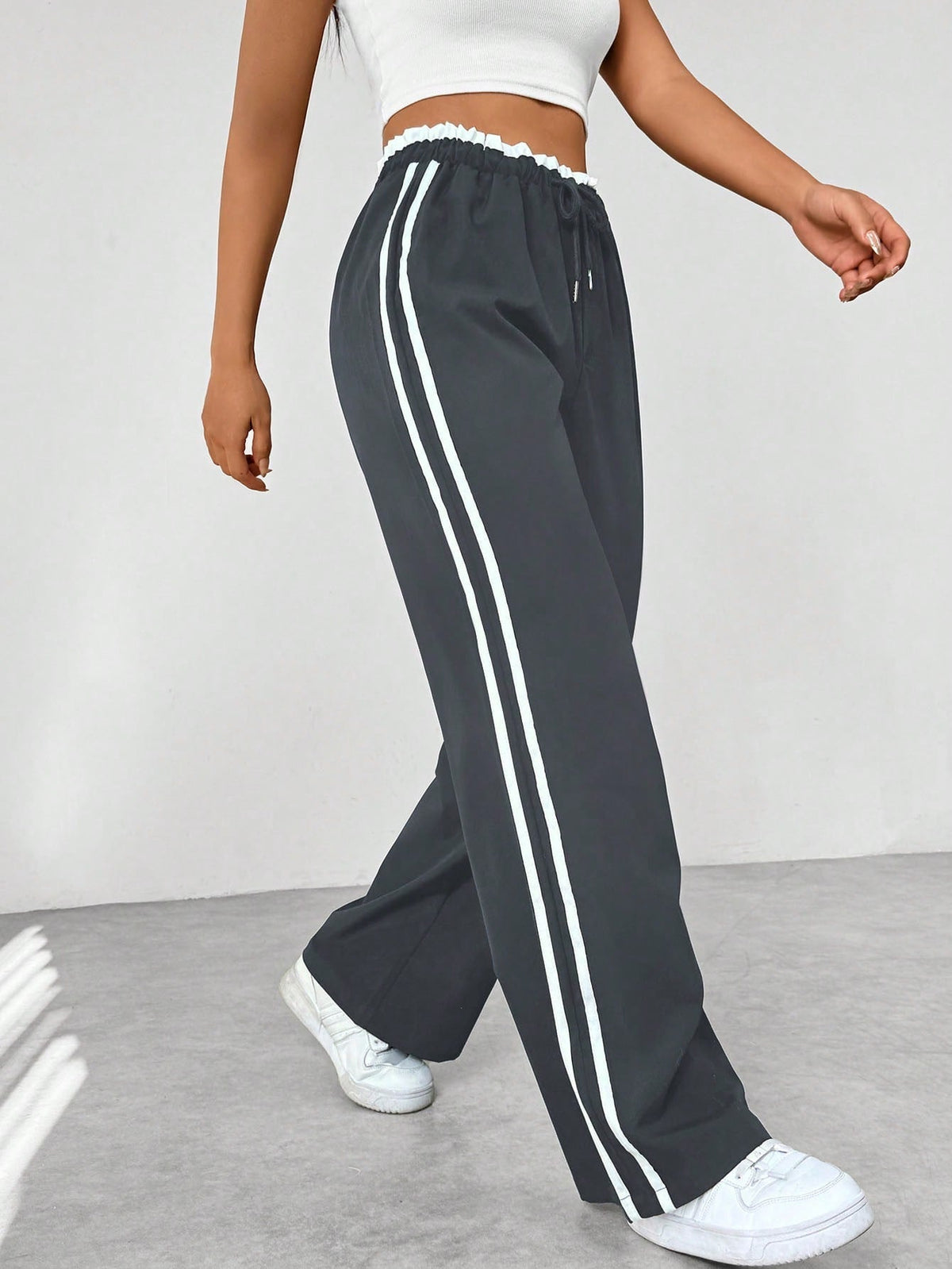 Pantalon Ample Sportif Tendance pour Femme