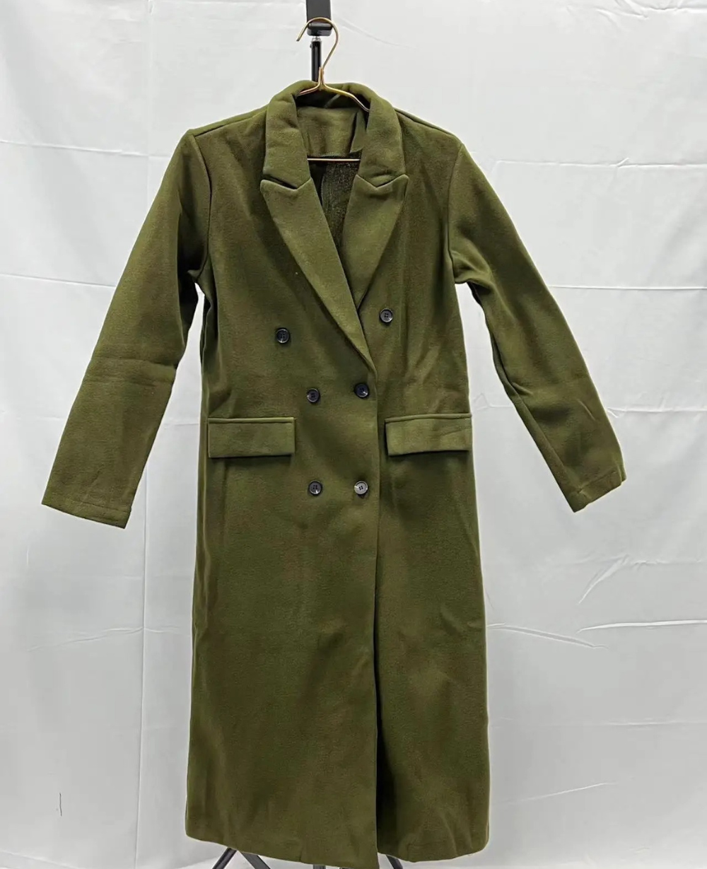 Trench-Coat Long Ajusté pour Femme – Confort Élégant Automne Hiver