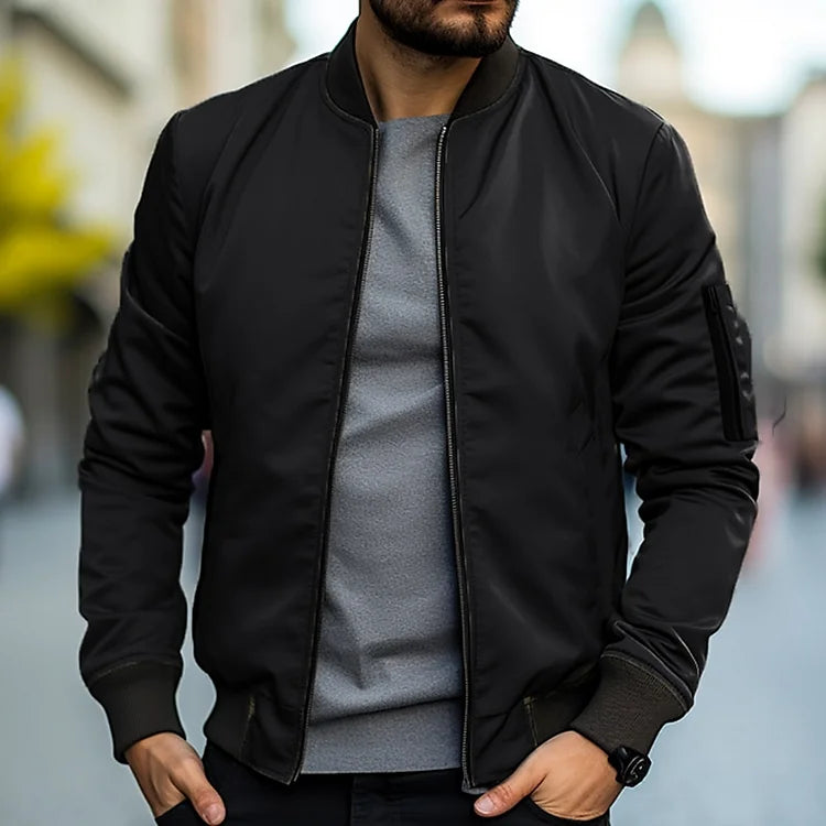 Blouson Bomber Homme à Fermeture Éclair – Stylé et Tendance