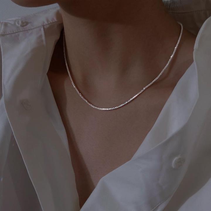 Parure de Colliers en Argent de Luxe
