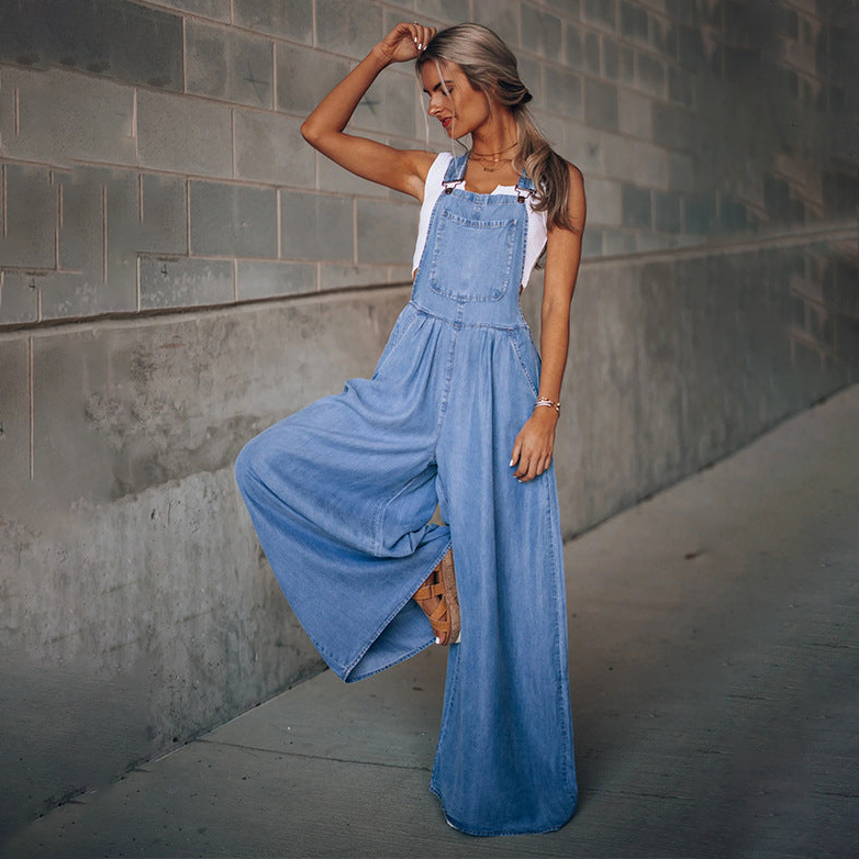 Combinaison en jean pour femme