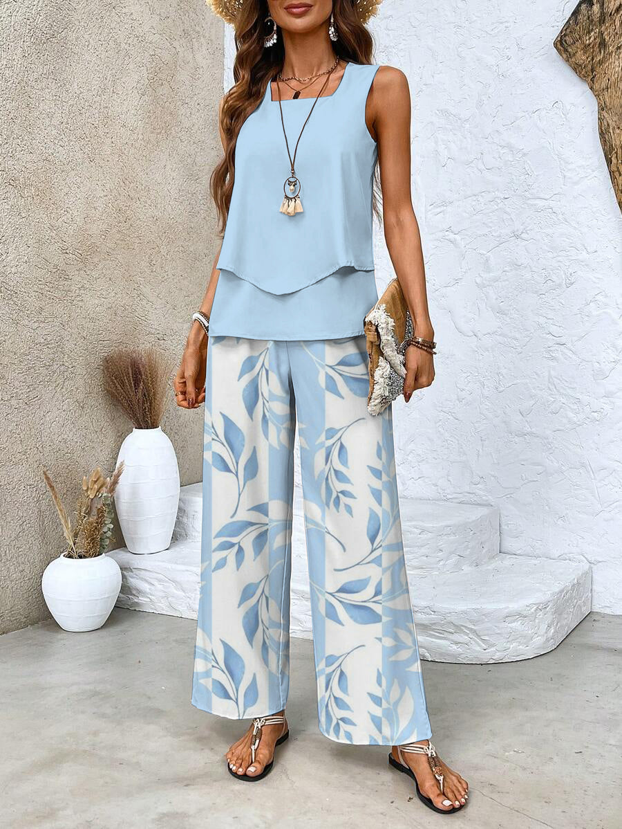 Ensemble 2 Pièces Élégant Décontracté Femme Été – Tendance, Polyvalent, Stylé