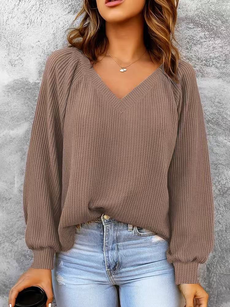 Women's loose-knit sweater - Casual and comfortable