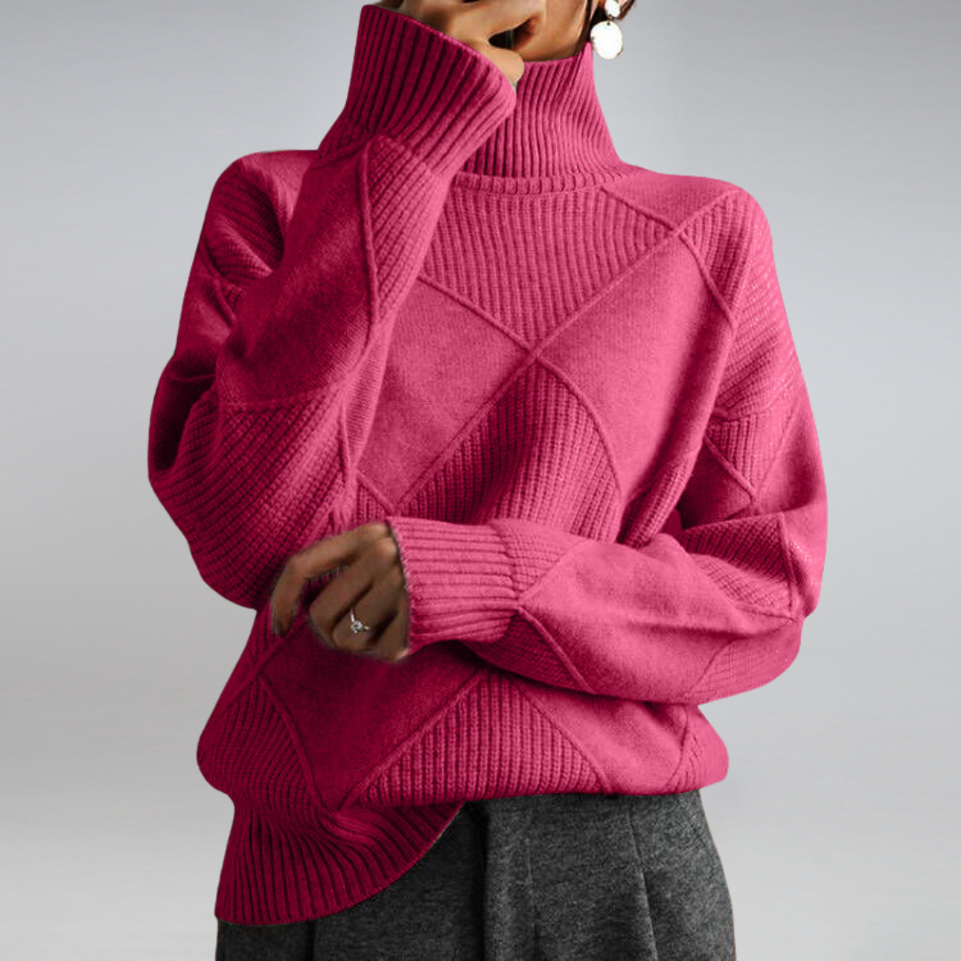 Pull à Col Roulé Chaleureux pour Femme