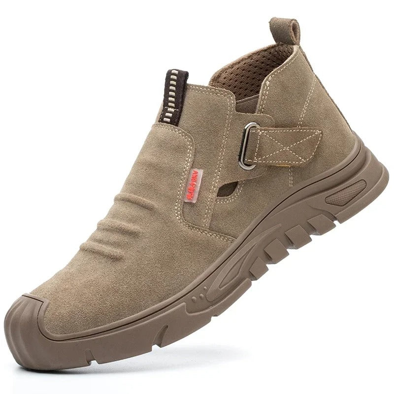 Chaussures de sécurité protectrices confort durables hommes – Embout en acier, antidérapantes, légères, botte de travail industrielles résistantes à la perforation