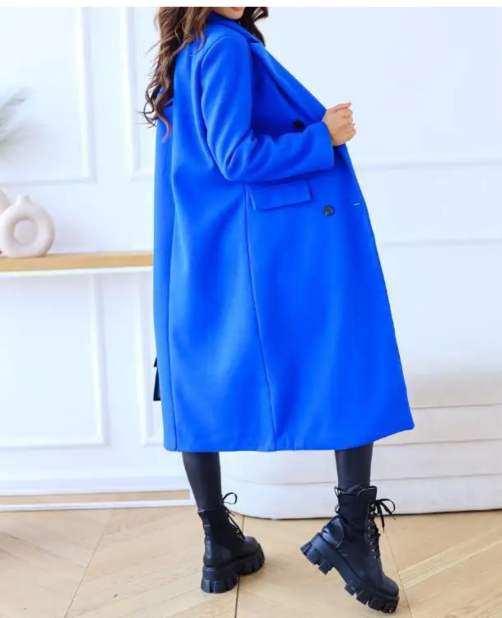 Trench-Coat Long Ajusté pour Femme – Confort Élégant Automne Hiver