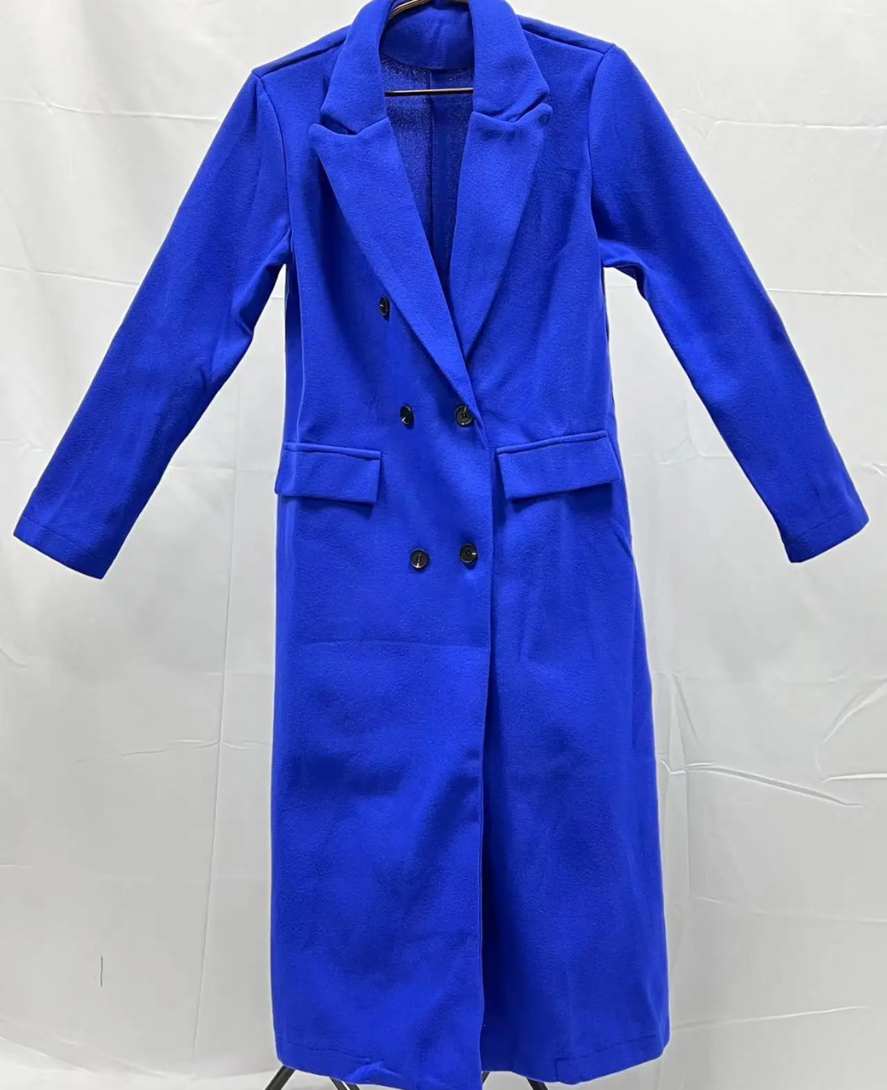 Trench-Coat Long Ajusté pour Femme – Confort Élégant Automne Hiver