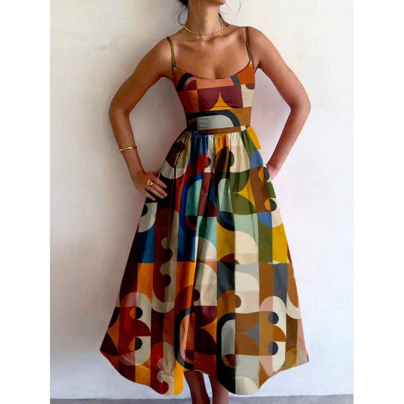 Robe midi femme manches courtes - Elegante et moderne