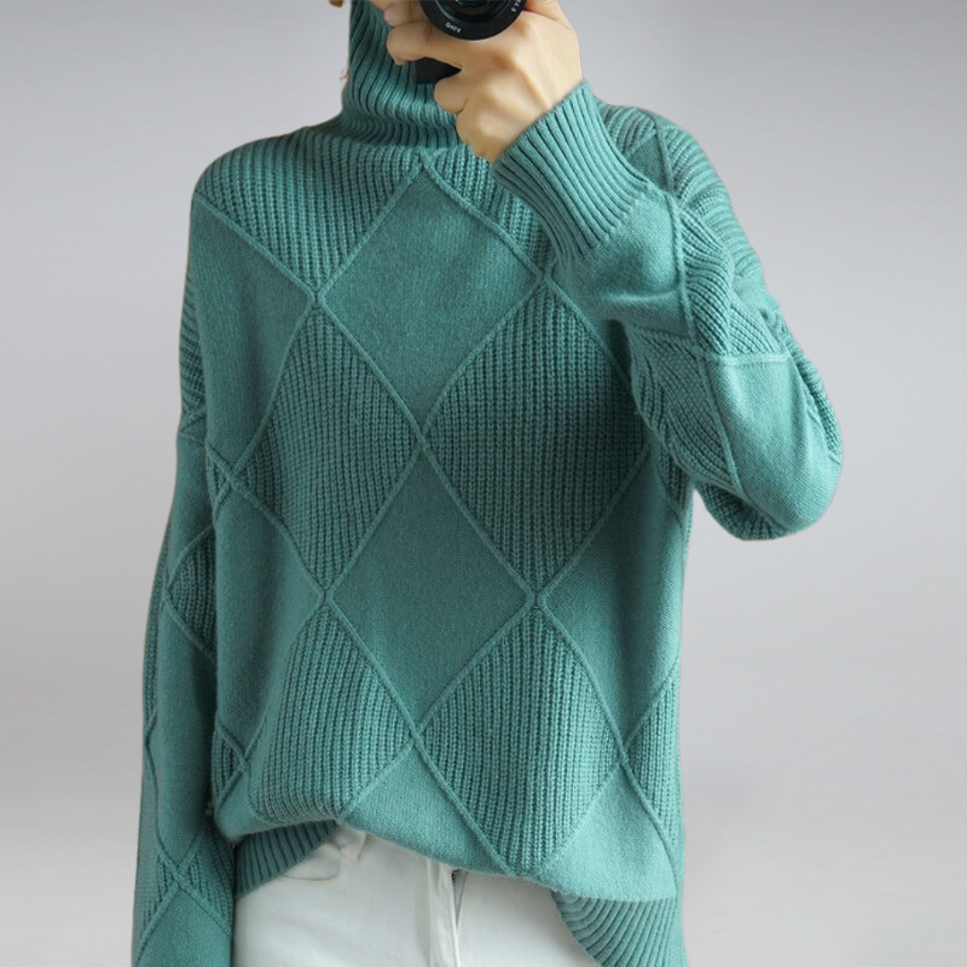 Pull à Col Roulé Chaleureux pour Femme