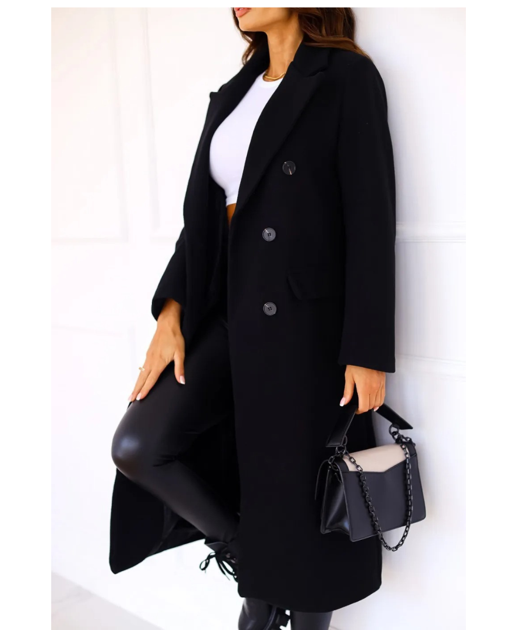 Trench-Coat Long Ajusté pour Femme – Confort Élégant Automne Hiver