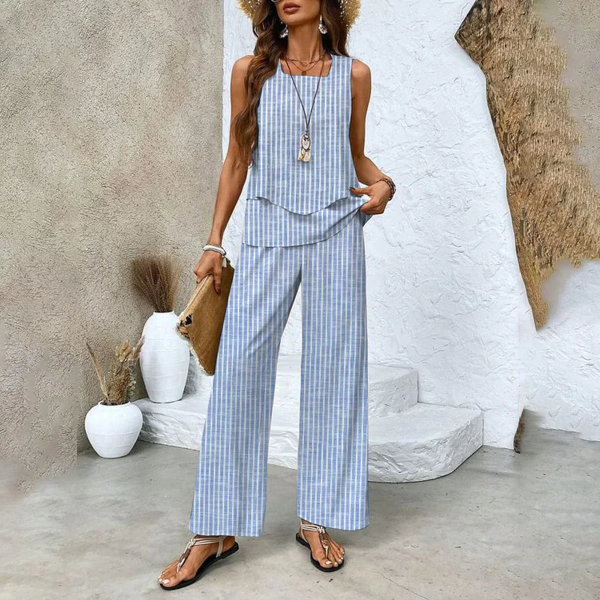 Ensemble 2 Pièces Élégant Décontracté Femme Été – Tendance, Polyvalent, Stylé