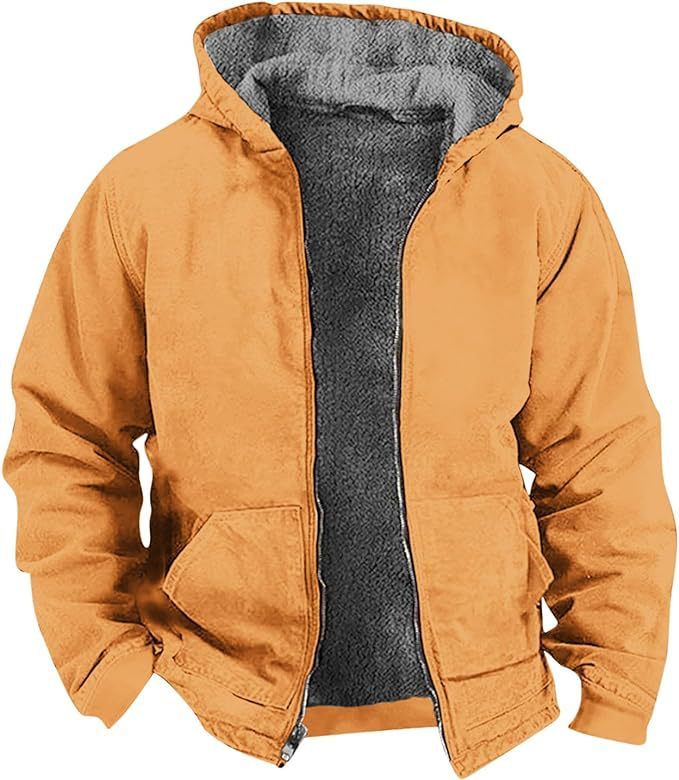 Veste imperméable et coupe-vent doublée en polaire pour homme