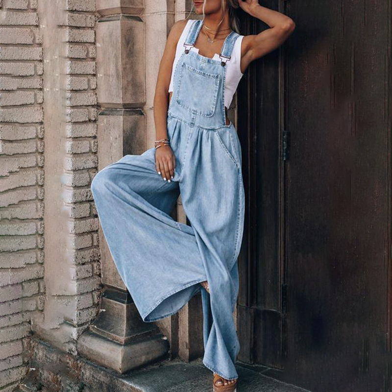 Combinaison en jean pour femme