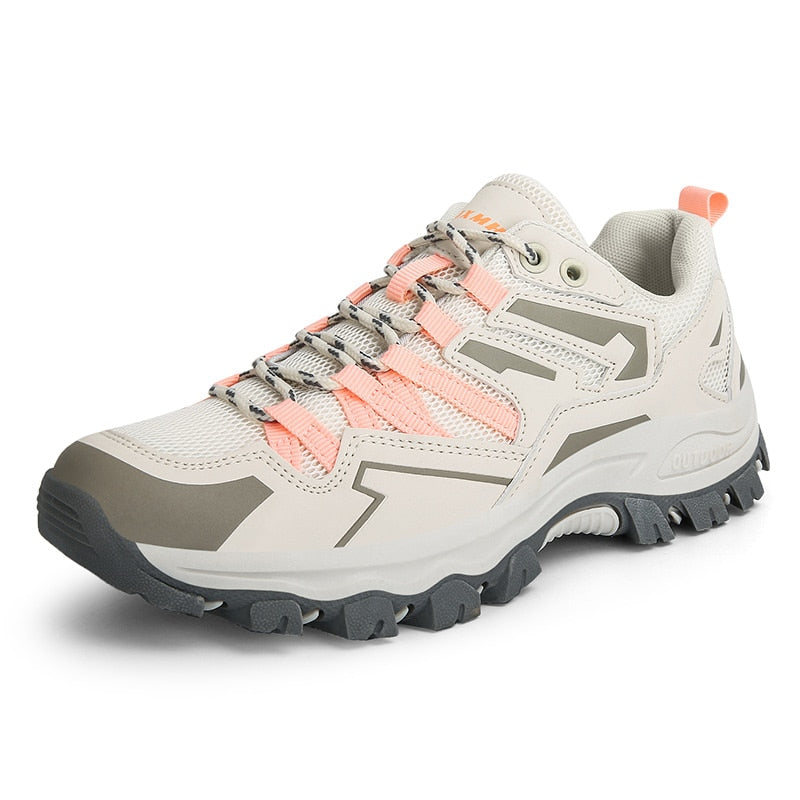 Chaussures de marche randonnée extérieures confortables, élégantes et robustes femmes – Chaussures légères raffinées pour sentiers et usage quotidien