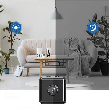 Caméra de Sécurité Mini Sans Fil Innovante – Caméra HD 1080P WiFi Compacte de Surveillance Intelligente avec Vision Nocturne Détection de Mouvement et Surveillance à Distance