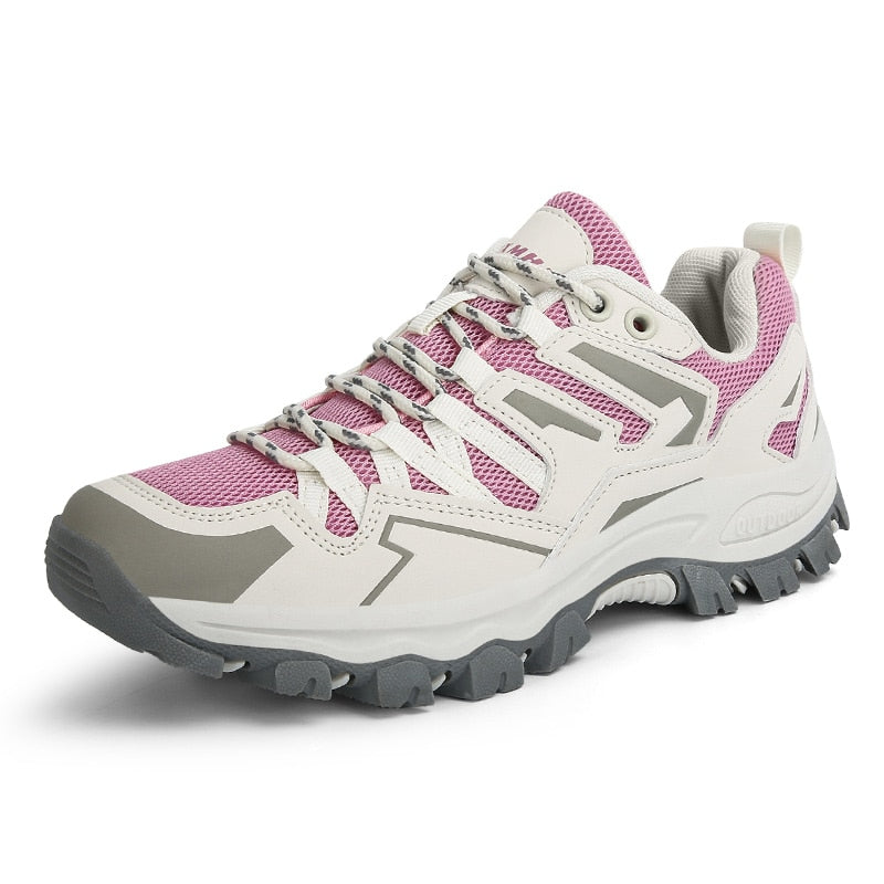 Chaussures de marche randonnée extérieures confortables, élégantes et robustes femmes – Chaussures légères raffinées pour sentiers et usage quotidien