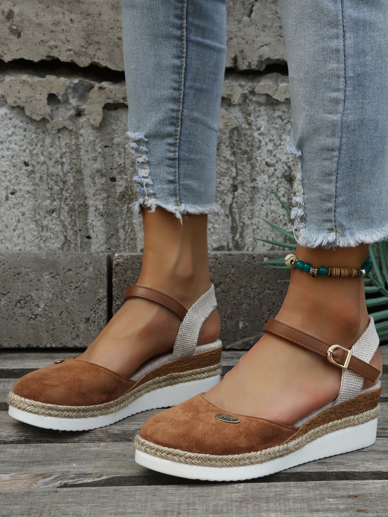 Chaussures Espadrilles Orthopédiques Élégantes Confortables à Bout Fermé pour Femmes – Chaussures d’Été de Soutien