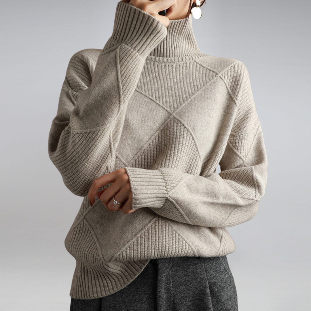 Pull à Col Roulé Chaleureux pour Femme