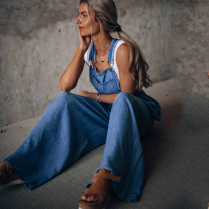 Combinaison en jean pour femme