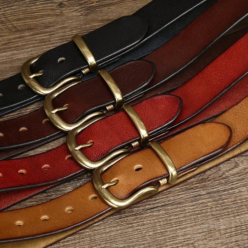 Ceinture Classique Ares en Cuir Fait Main – Style Premium Durable Décontracté et Formel
