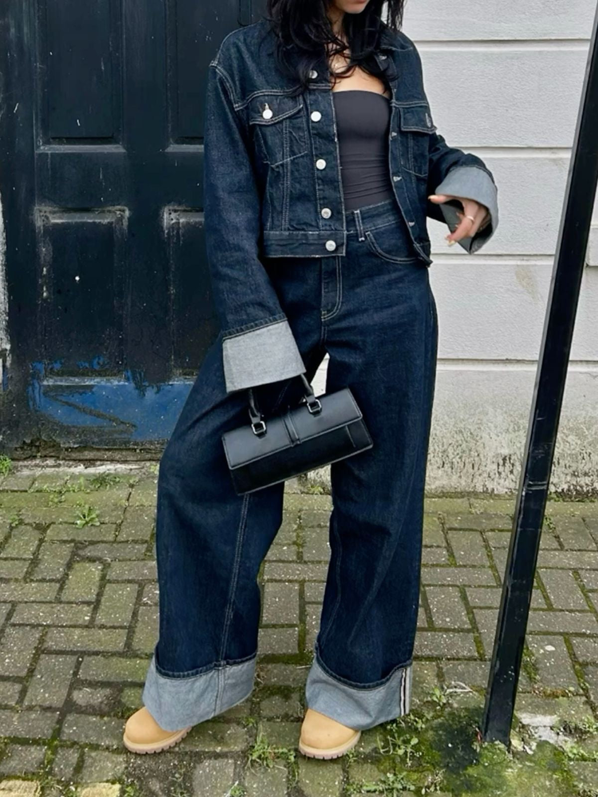 Ensemble en denim chic et stylé pour femmes - décontracté, élégant