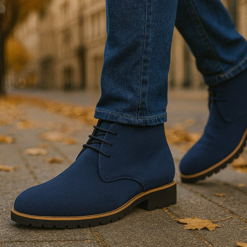 Chaussures Homme Formelles en Daim à Lacets – Style Classique