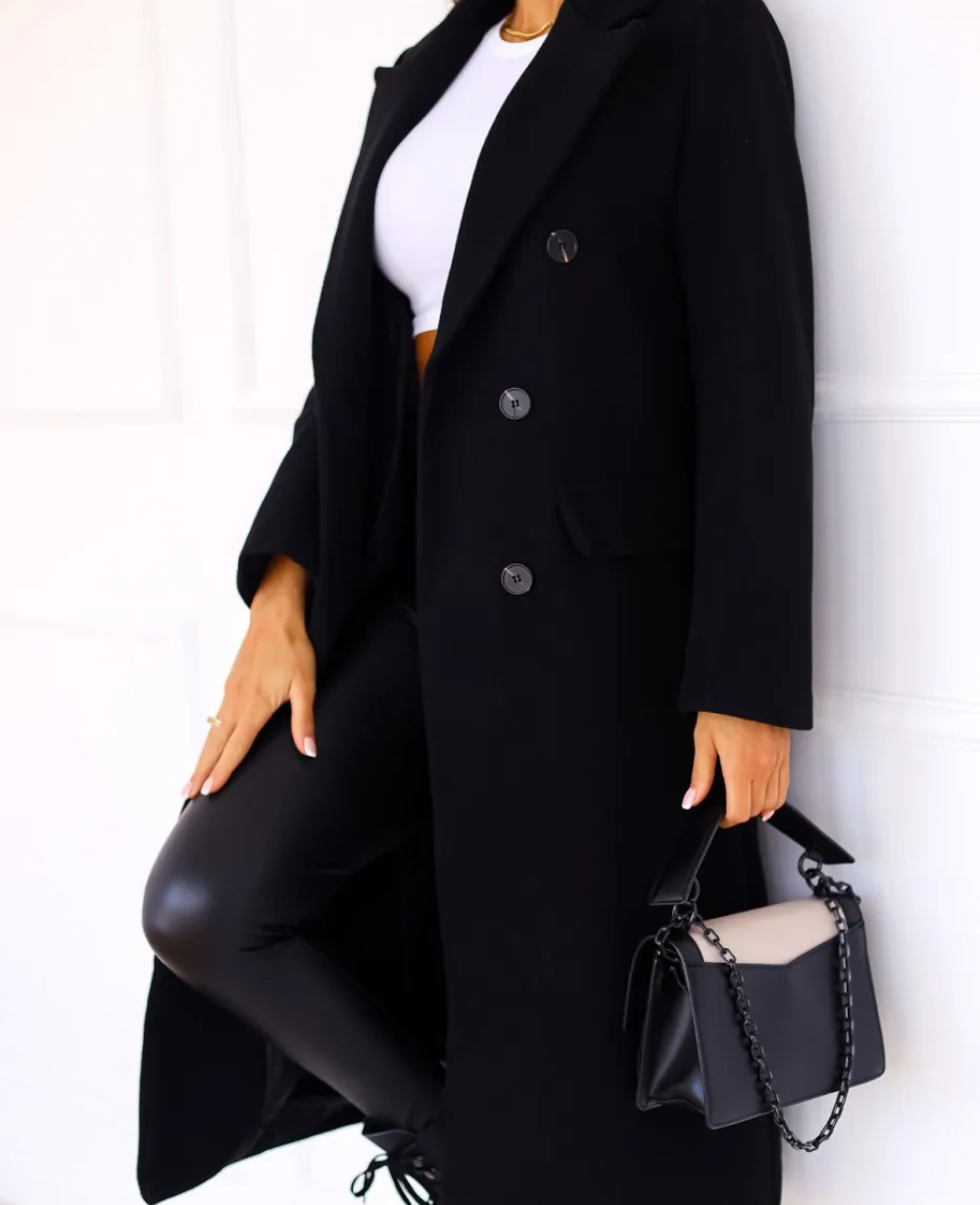 Trench-Coat Long Ajusté pour Femme – Confort Élégant Automne Hiver