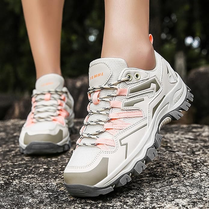 Chaussures de marche randonnée extérieures confortables, élégantes et robustes femmes – Chaussures légères raffinées pour sentiers et usage quotidien