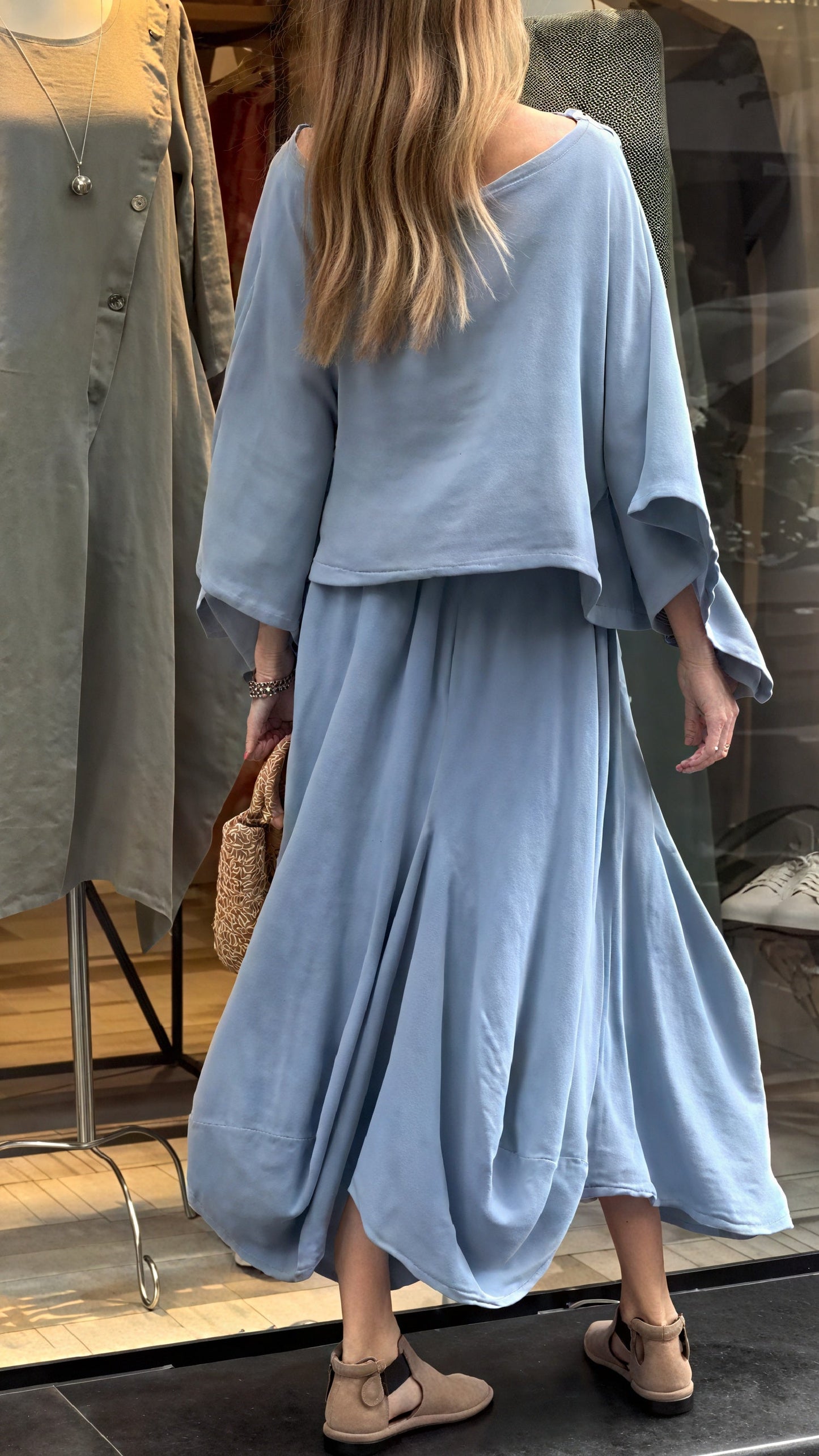 Ensemble 2 pièces femme ample – Haut large et pantalon fluide avec poches
