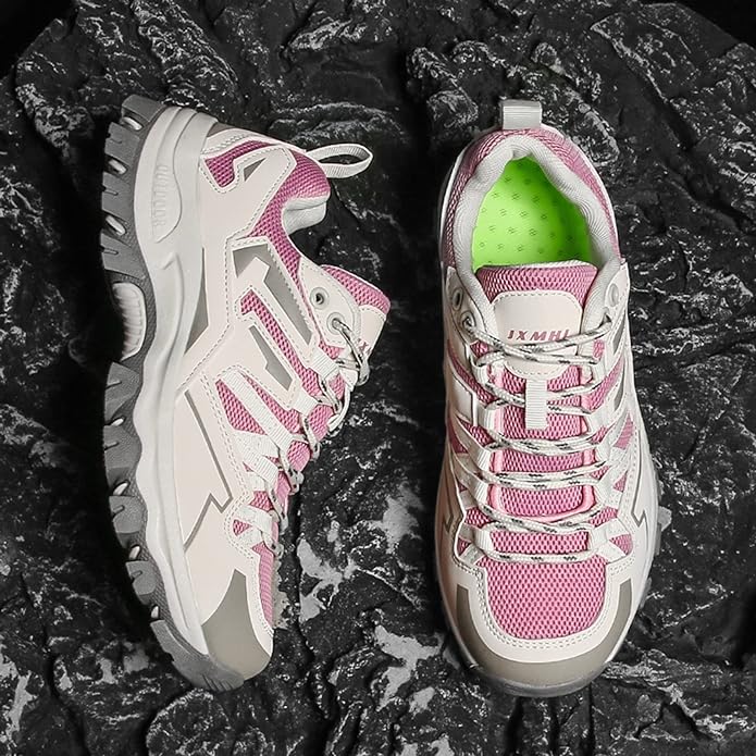 Chaussures de marche randonnée extérieures confortables, élégantes et robustes femmes – Chaussures légères raffinées pour sentiers et usage quotidien