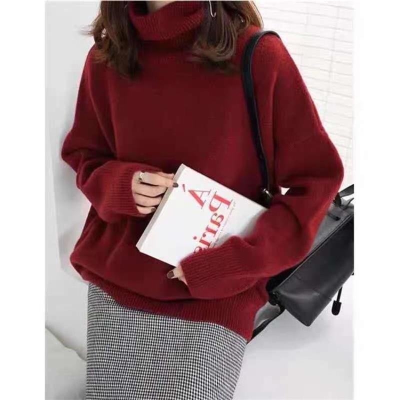 Pull Col Roulé Douillet pour Femmes – Tricot Élégant à Coupe Ample