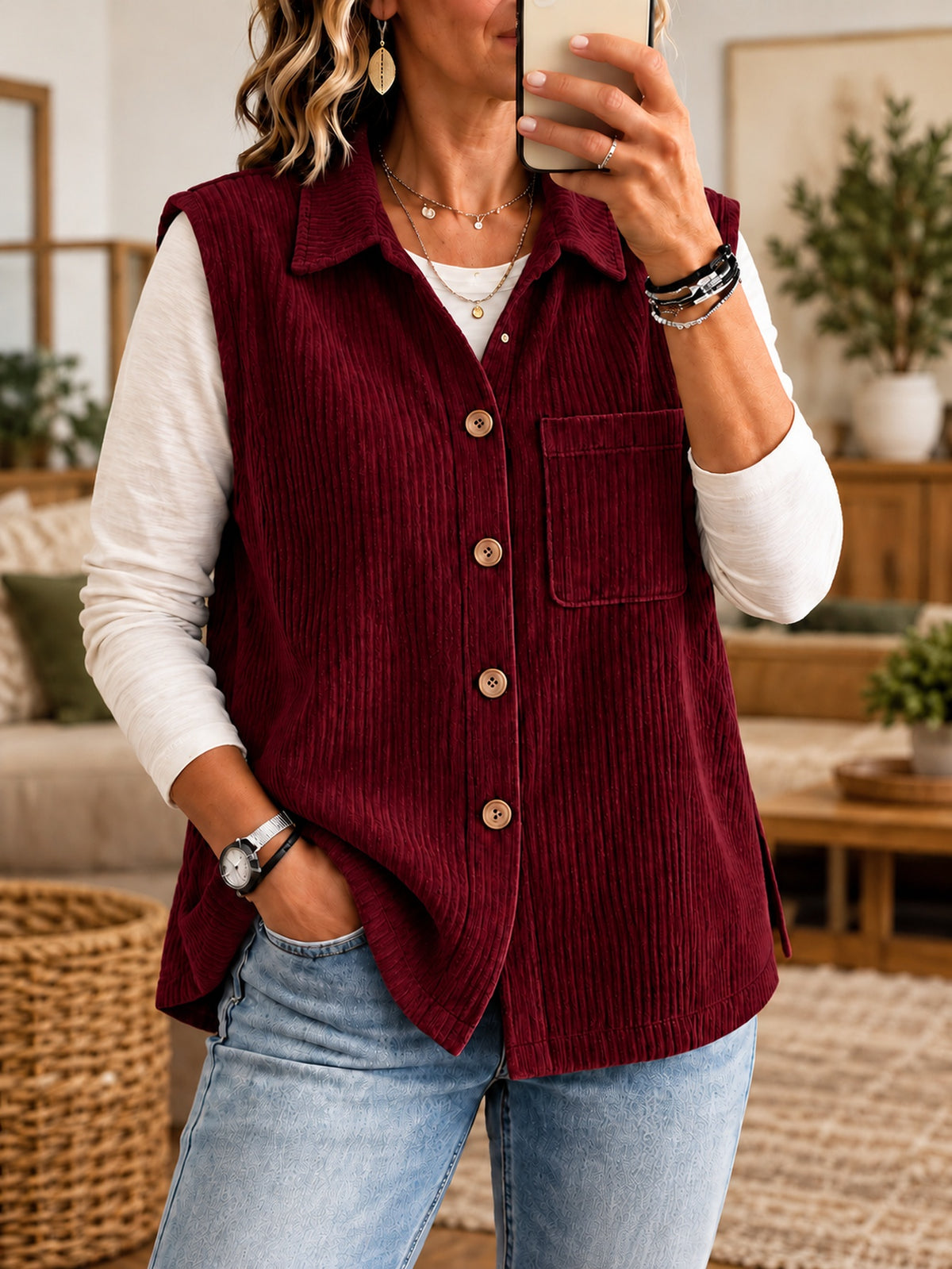 Flowy women's blouse - Elegant and easy