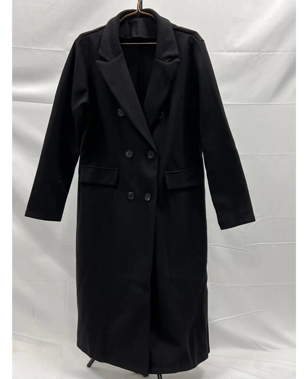 Trench-Coat Long Ajusté pour Femme – Confort Élégant Automne Hiver