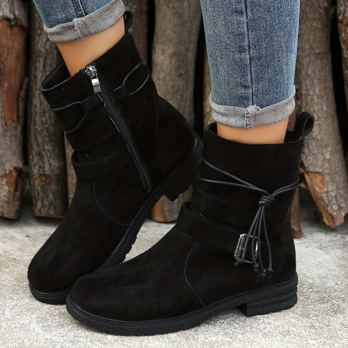 Bottes pour femmes en cuir confortables