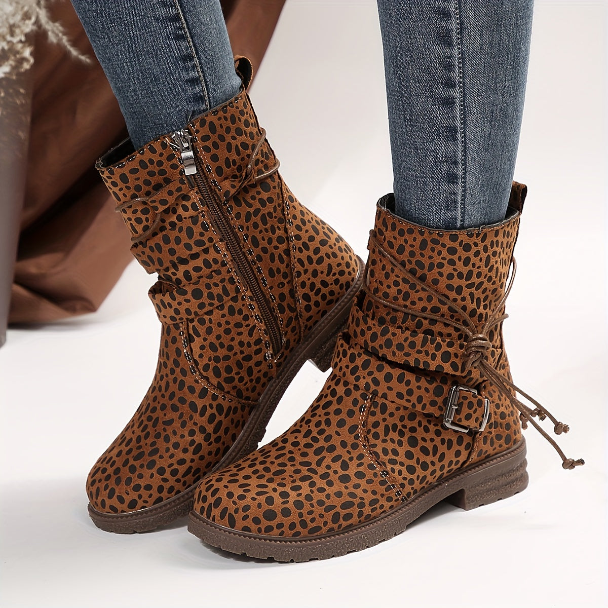 Bottes pour femmes en cuir confortables