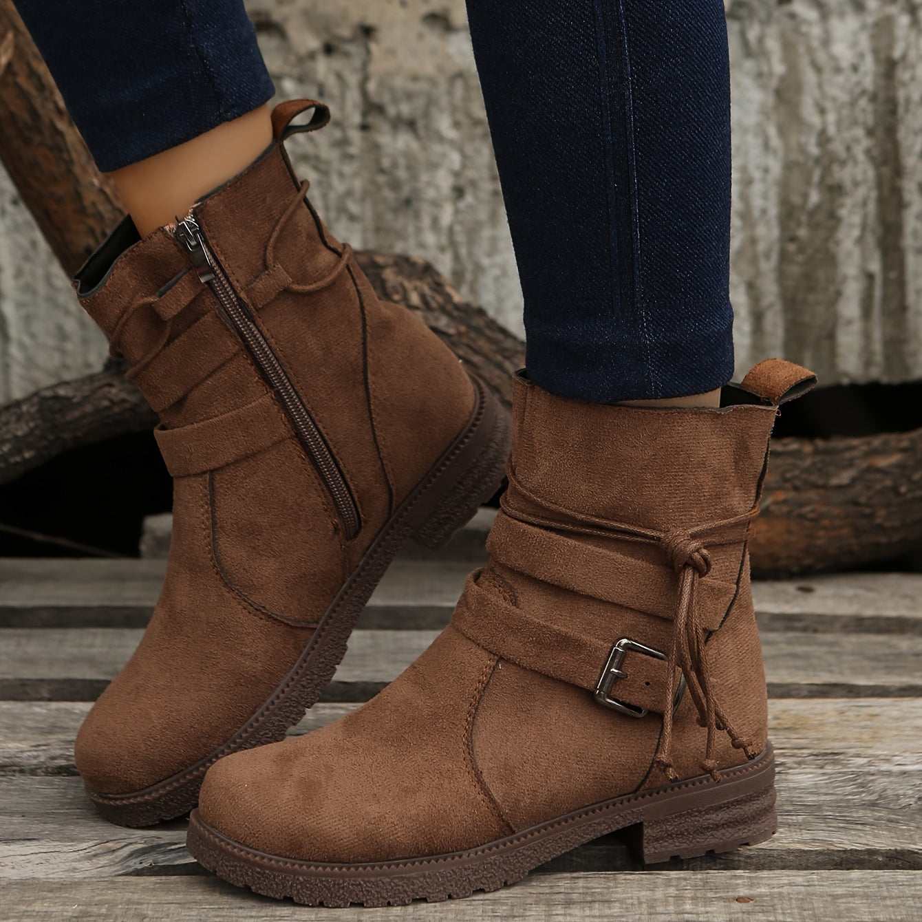 Bottes pour femmes en cuir confortables