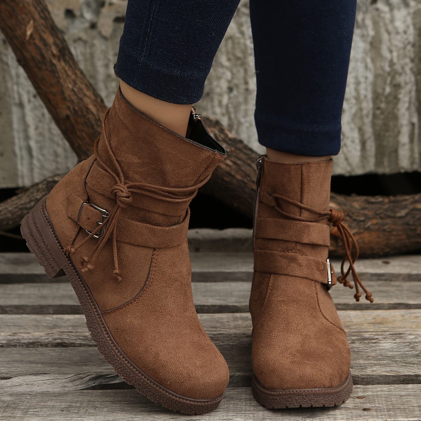 Bottes pour femmes en cuir confortables