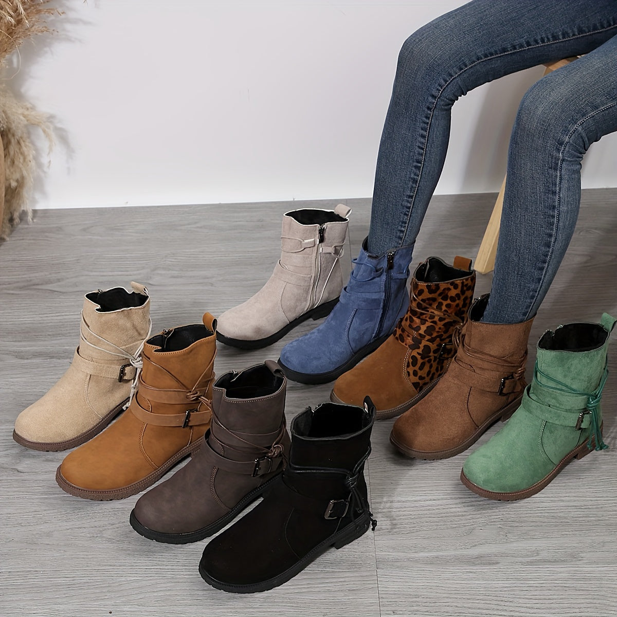 Bottes pour femmes en cuir confortables