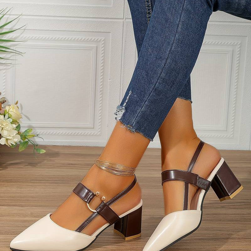 Escarpins orthopédiques à talons compensés pour femmes – Élégants escarpins à bout pointu