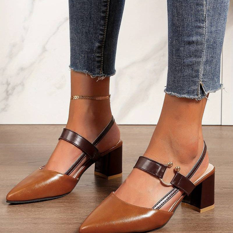 Escarpins orthopédiques à talons compensés pour femmes – Élégants escarpins à bout pointu