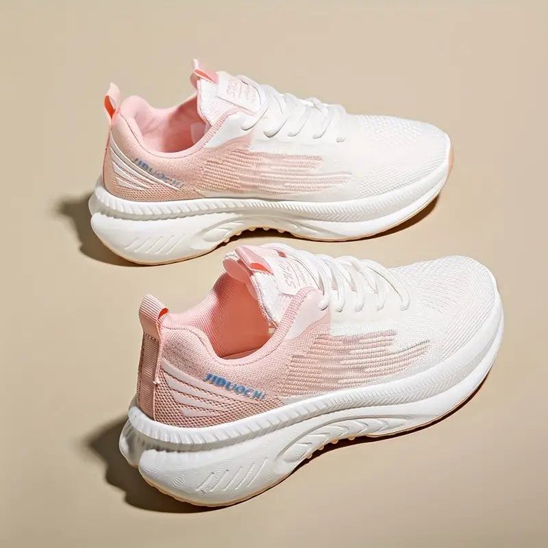 Baskets Orthopédiques Roses Respirantes Femme – Confort, Légèreté, Maintien