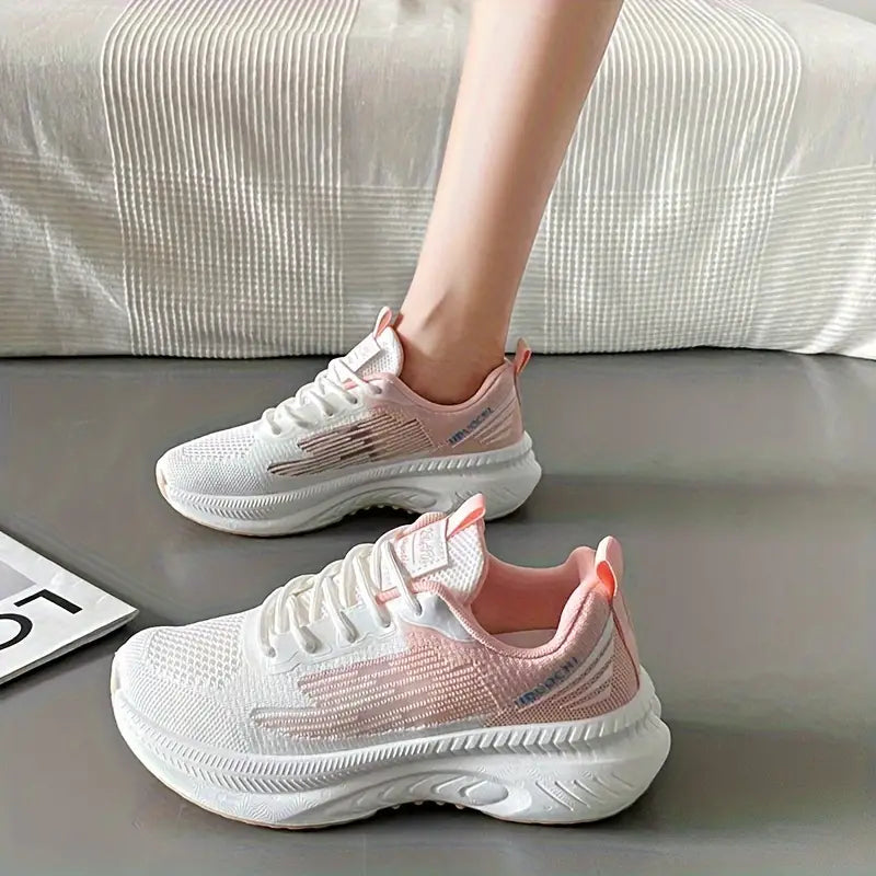 Baskets Orthopédiques Roses Respirantes Femme – Confort, Légèreté, Maintien