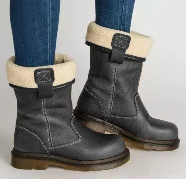 Bottes élégantes et confortables pour femme en hiver